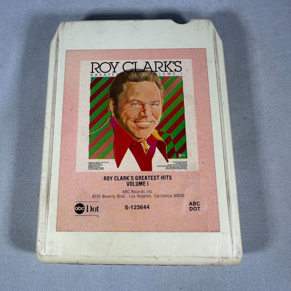 Roy Clarks Greatest Hits Volume I ABC Dot 8-Track Tape Classic Country Music